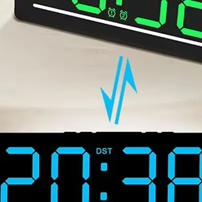 Smart Mute LED Electronic Wall Clock Modern Desk Clock Night Alarm Minimalist Thermometer Clock Home Decor For Room