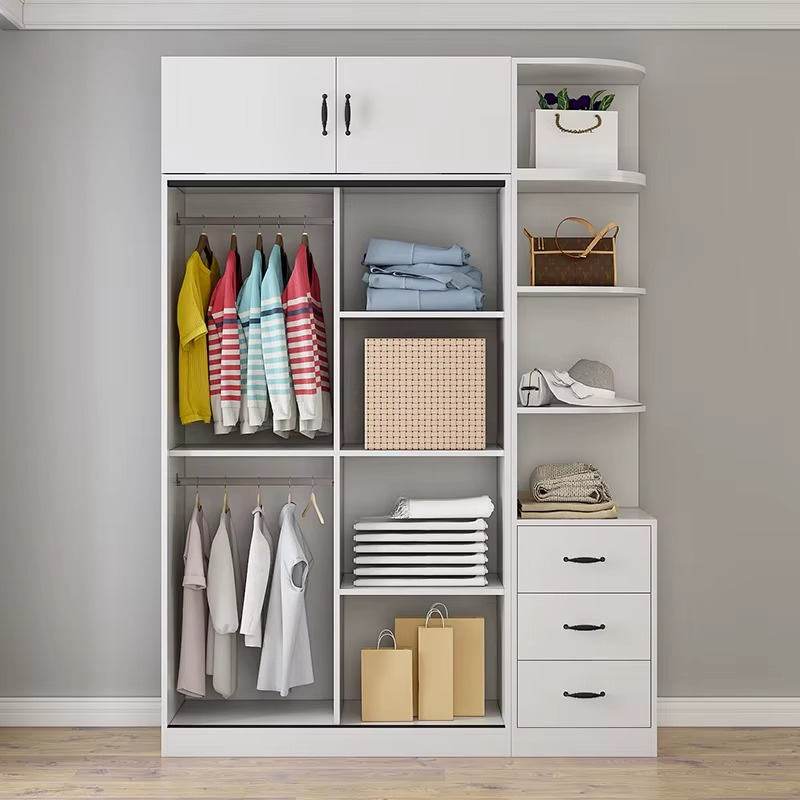 Small Wooden Storage Cabinet Locker Home 180*50*200cm Bedroom Wardrobe