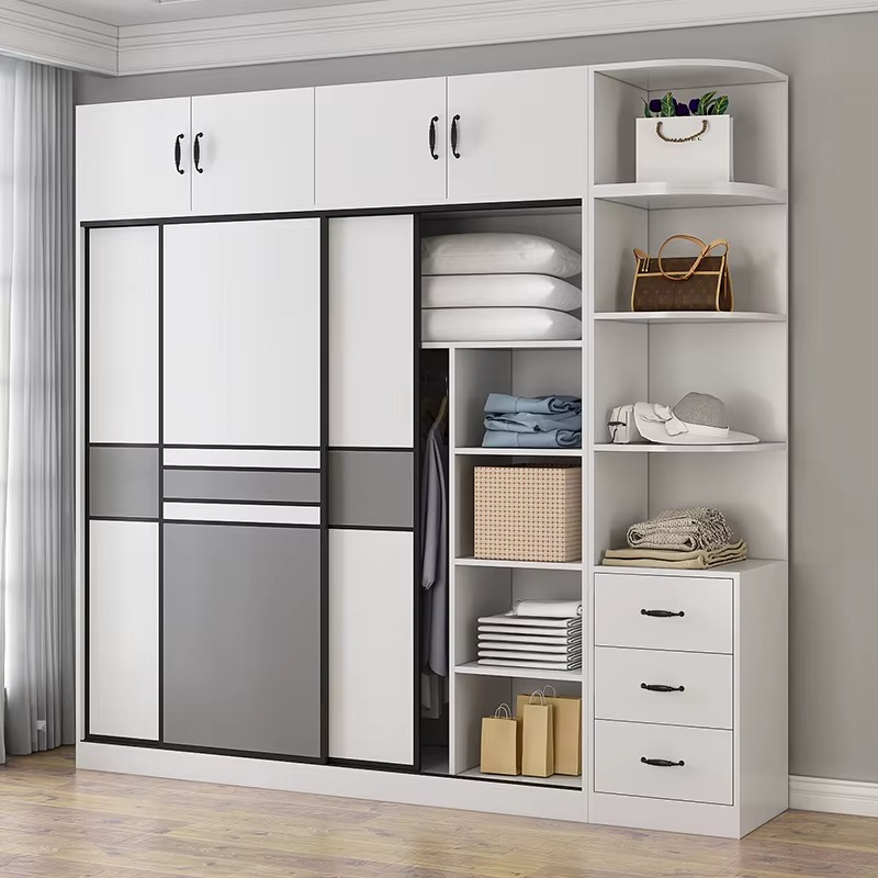 Small Wooden Storage Cabinet Locker Home 180*50*200cm Bedroom Wardrobe