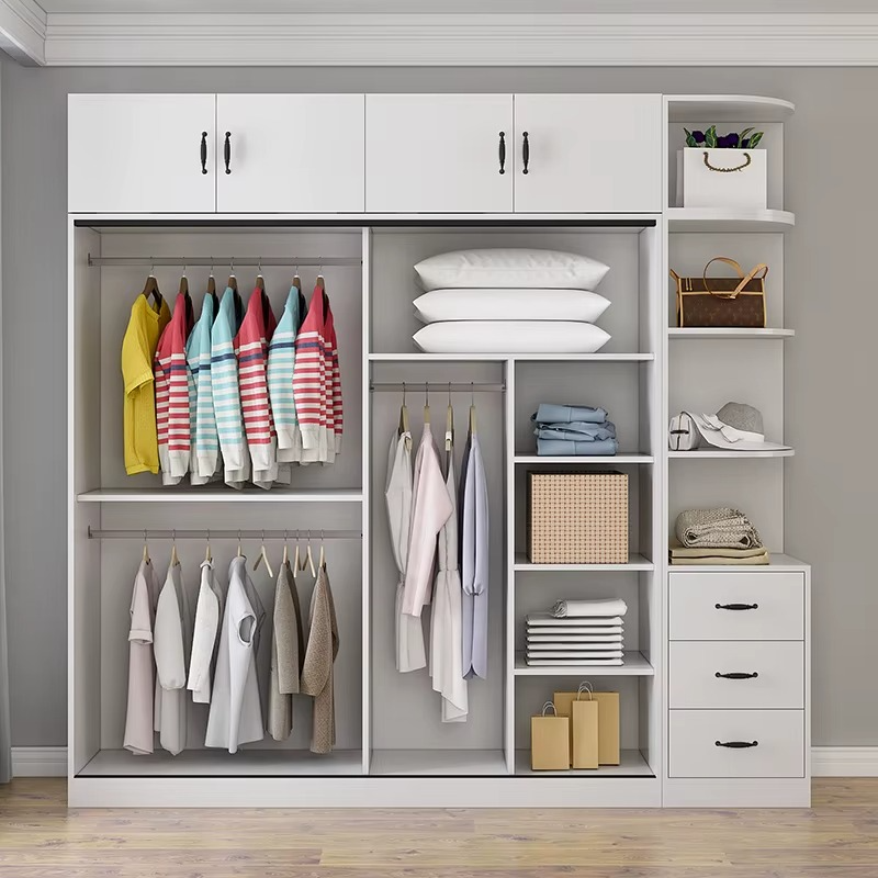 Small Wooden Storage Cabinet Locker Home 180*50*200cm Bedroom Wardrobe