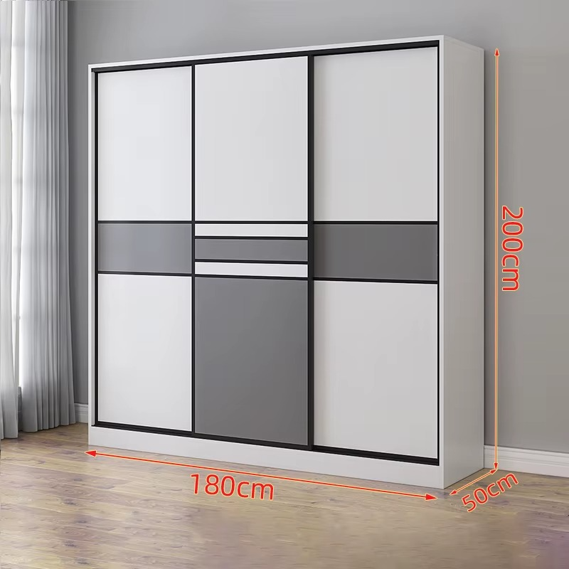 Small Wooden Storage Cabinet Locker Home 180*50*200cm Bedroom Wardrobe