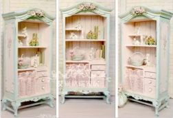 Solid Wood Wardrobe Bedroom Princess Cabinet Storage Cabinet European Style Painted Customized French Vintage Carved