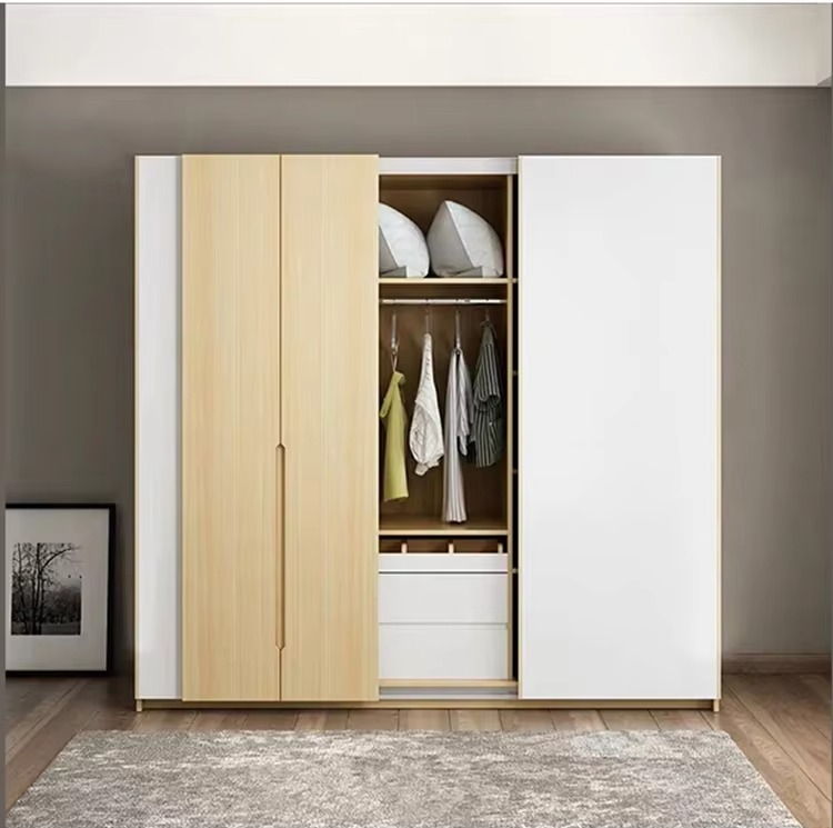 Modern MDF Wooden Bedroom Wardrobe Closet Factory Price