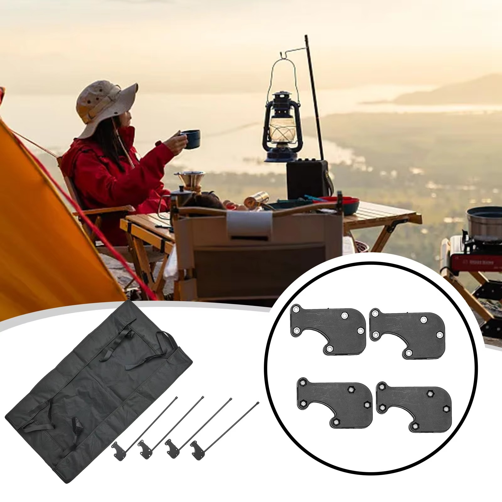 Removable Awning Canopy For Wagon Attachment Sun Shade Cover For Trolley Cart Tube PE Cloth Sun Shelters