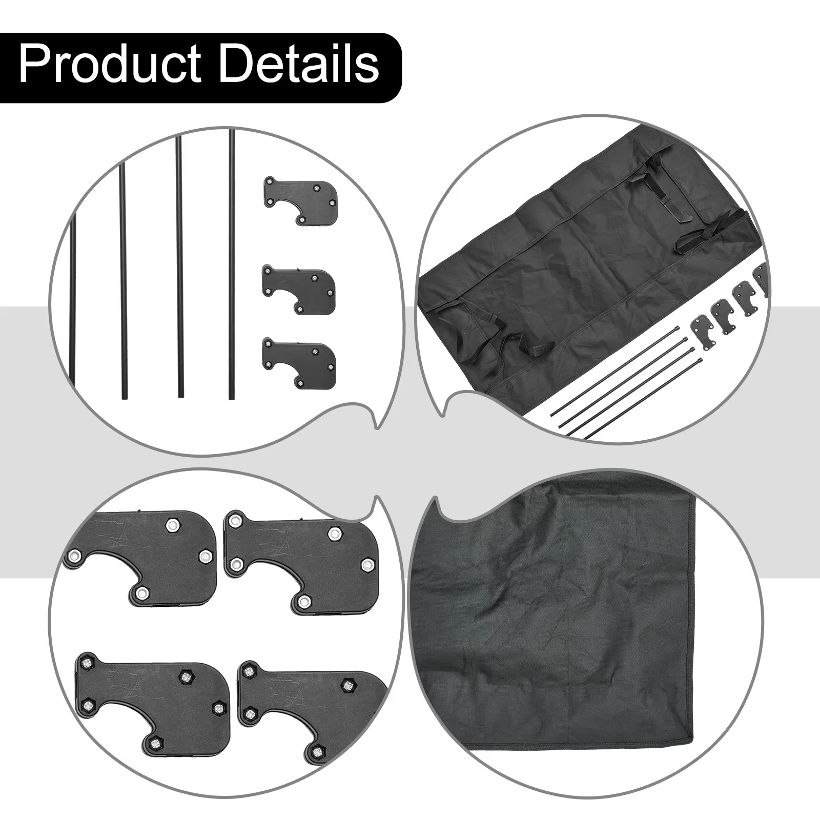 Removable Awning Canopy For Wagon Attachment Sun Shade Cover For Trolley Cart Tube PE Cloth Sun Shelters