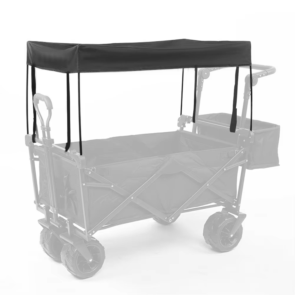 Awning Canopy For Garden Wagon Attachment Sun Shade Cover For Trolley Cart Shelter Porch Front Rain Roof Gazebo For Camping Part