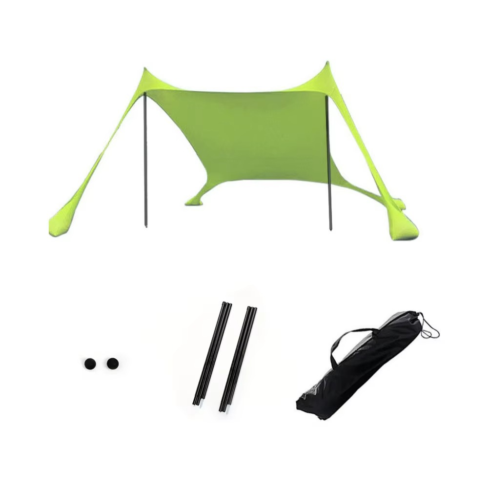 Beach tent Outdoor Beach Tent Sun Shelter Camping Shades Tents Windproof One-piece Beach Canopy Tents Portable Family Tent