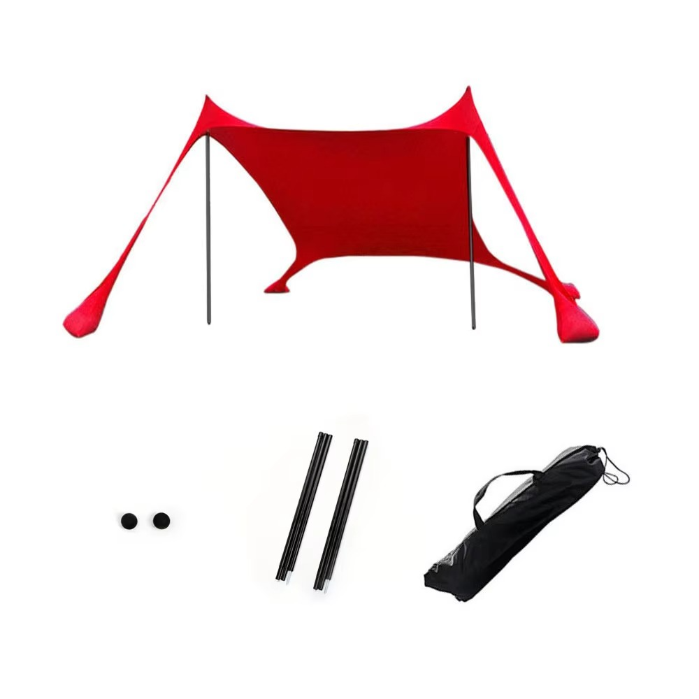 Beach tent Outdoor Beach Tent Sun Shelter Camping Shades Tents Windproof One-piece Beach Canopy Tents Portable Family Tent