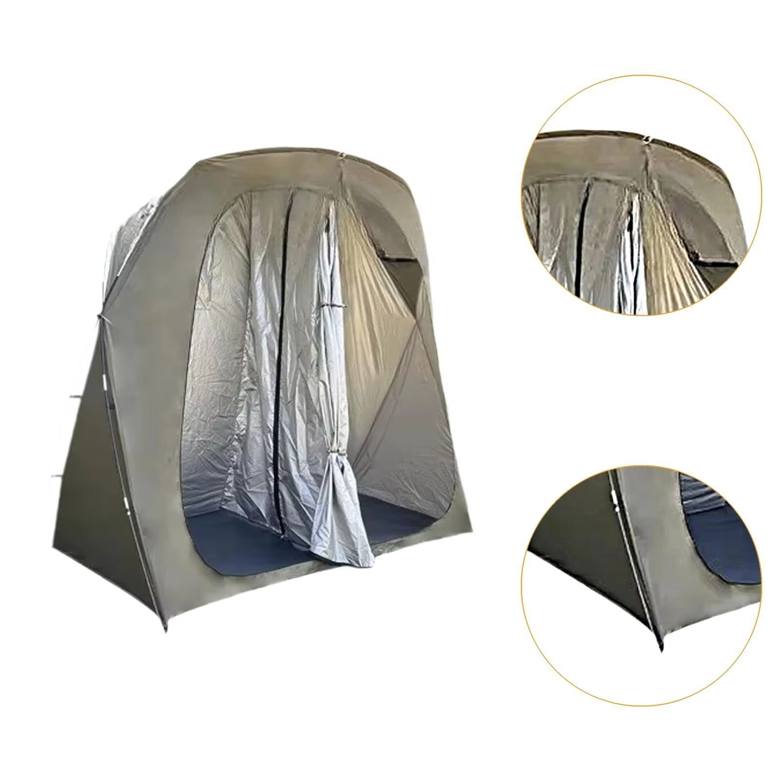 Camping Shower Tent with Carry Bag Waterproof 2 Person Toilet and Changing Shelter for Outdoor Hiking Beach Picnic Camping