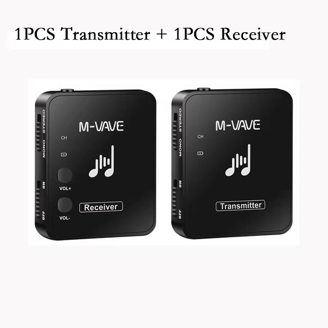 M-vave 2.4G Wireless Transmitter Receiver Earphone Monitor With Volume Adjustable For Live Professional Monitor Earphone Cuvave
