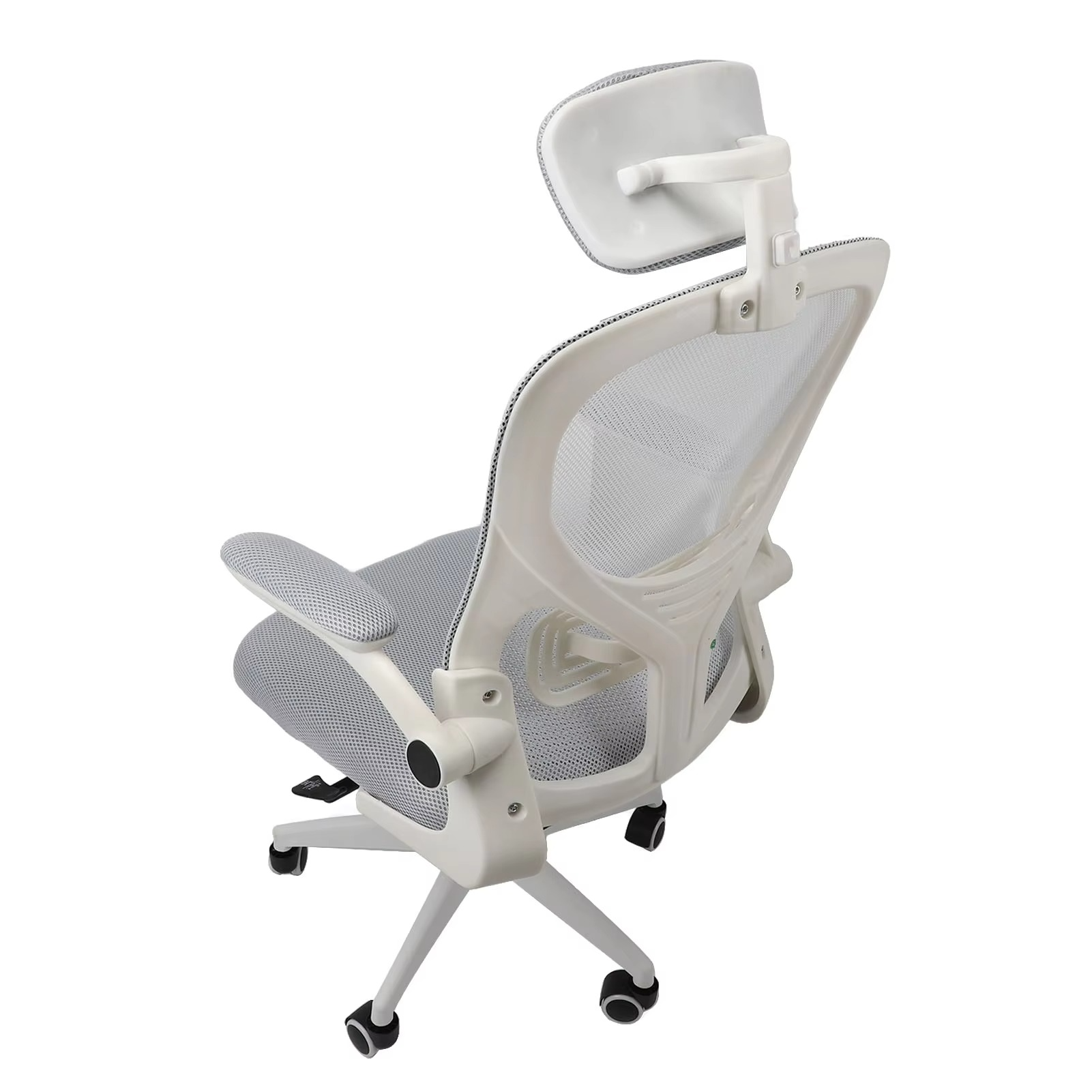 Office Chair Mesh High Back Desk Chair Comfortable Gaming Chair with Lumbar Support 3D Headrest 90° Rotating Armrests Wheels