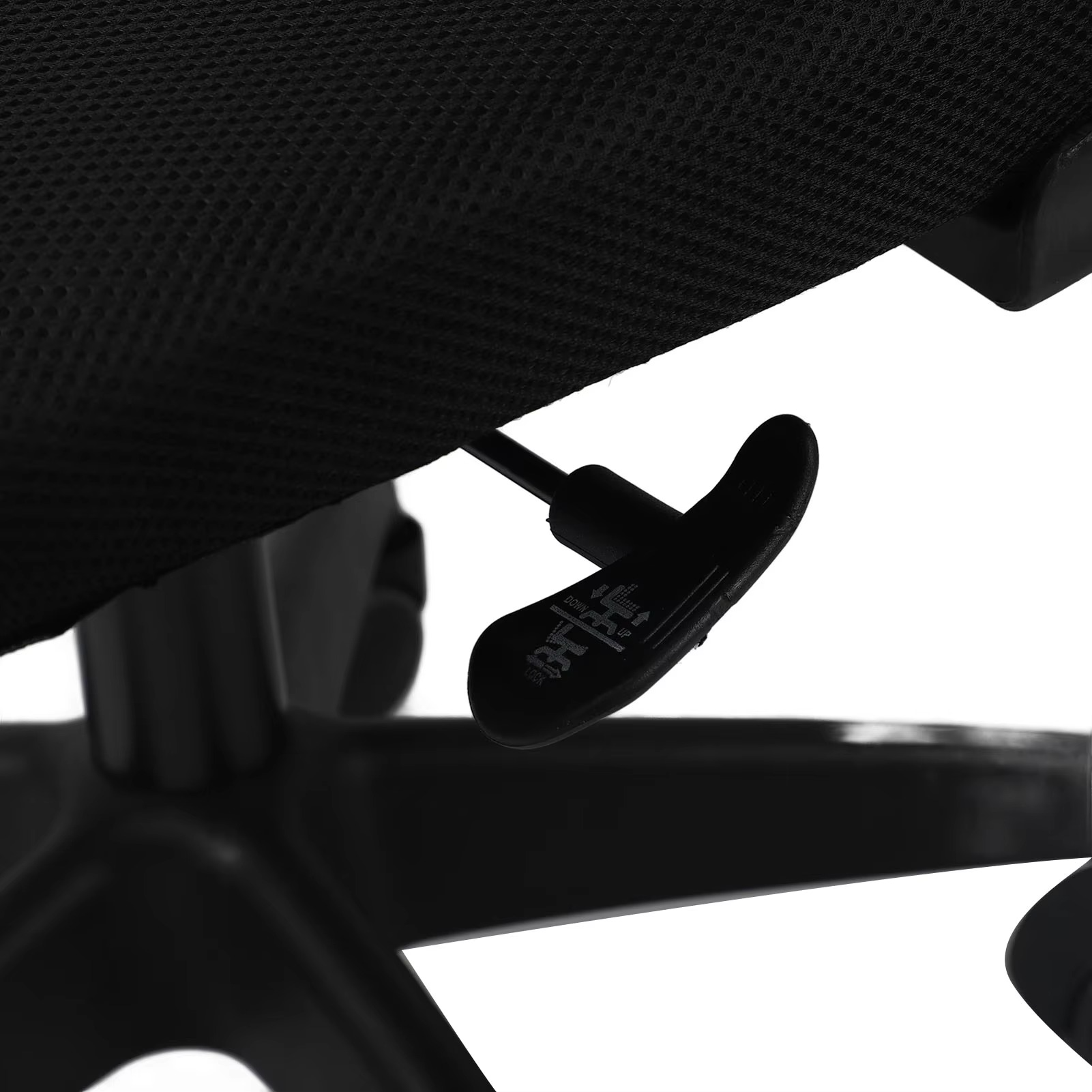 Computer Desk Chair 330.7lb Load Capacity 90 Degree Rotating Armrests Breathable Chair with 5 Wheels for Home
