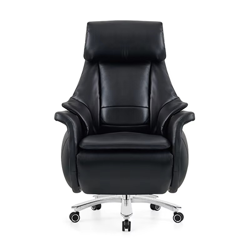 Luxury Ergonomic Boss Chair Armrest Executive Black Leather Swivel Office Chairs Leather Chair for Sale