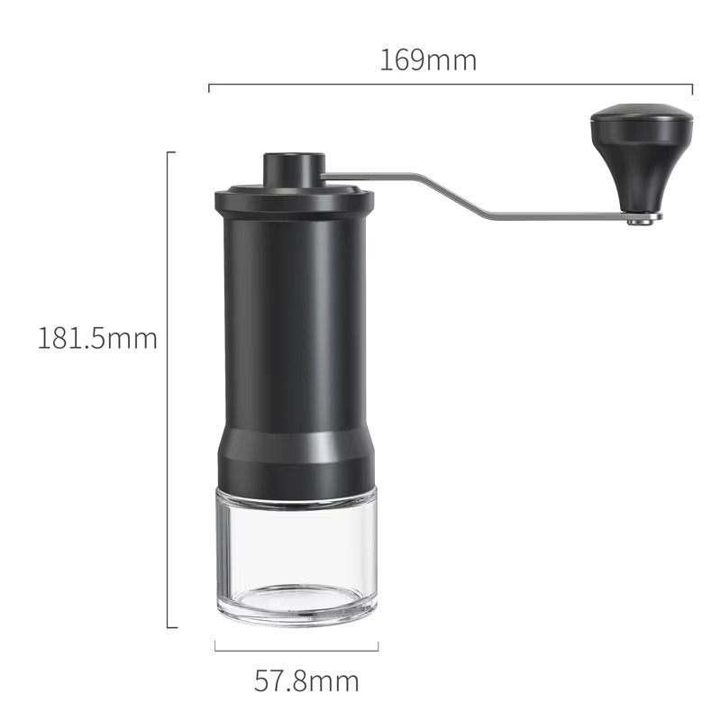 Professional Manual Coffee Grinder Adjustable Ceramic Conical Burr Portable Stainless Steel Hand Mill Perfect for Travel Camping