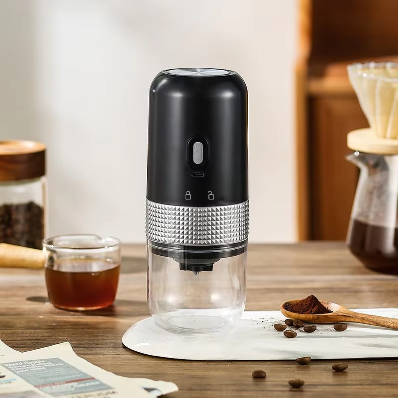 Mini Electric Coffee Grinder Adjustable USB Charge Professional Ceramic Grinding Portable Coffee Bean Mill Home Travel Essential