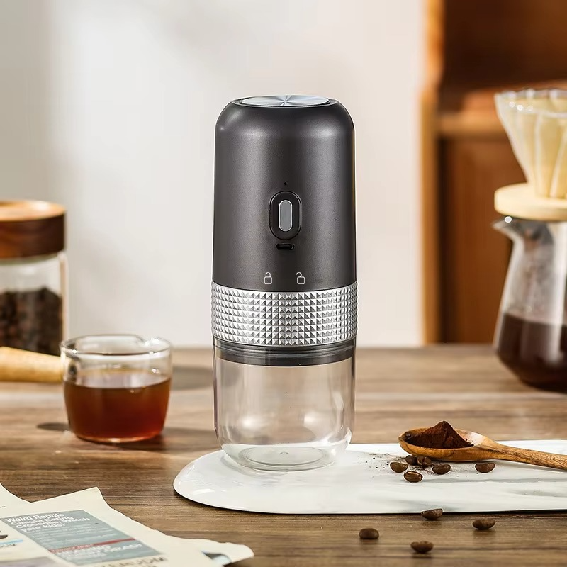 Mini Electric Coffee Grinder Adjustable USB Charge Professional Ceramic Grinding Portable Coffee Bean Mill Home Travel Essential