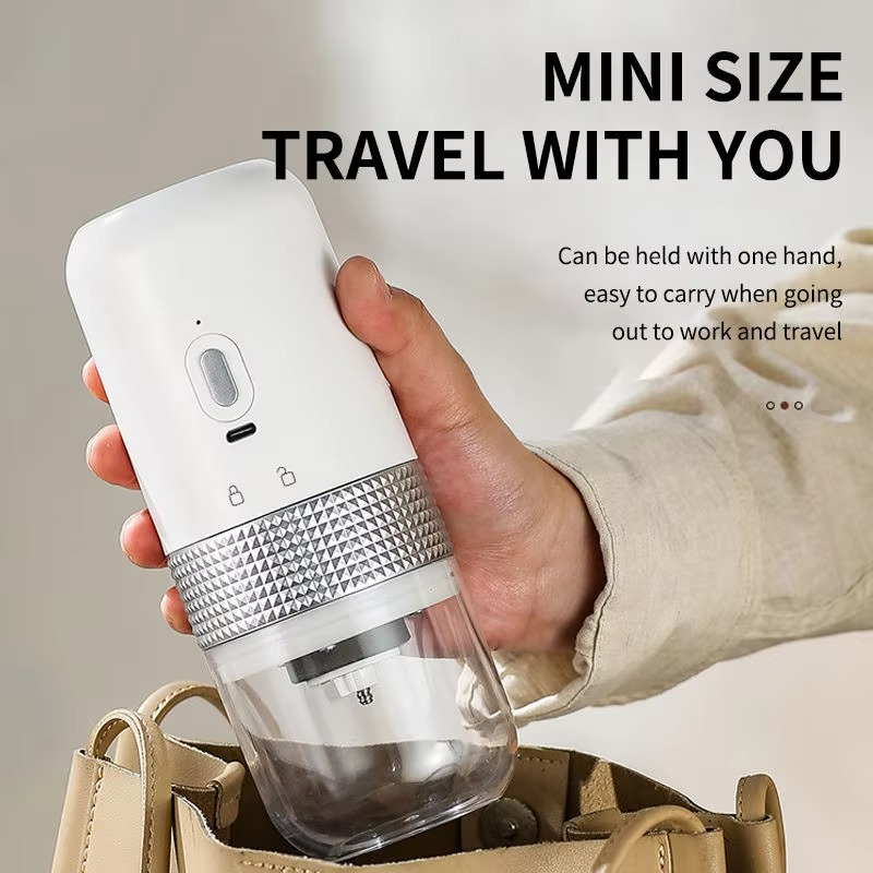 Mini Electric Coffee Grinder Adjustable USB Charge Professional Ceramic Grinding Portable Coffee Bean Mill Home Travel Essential