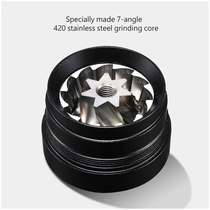 Manual Bean Coffee Grinder, Portable, External, Adjustable, Household Turkish Maker, New, 7 Core, 2024