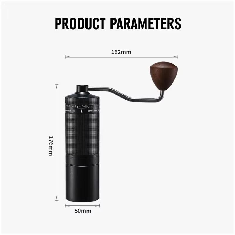 Manual Bean Coffee Grinder, Portable, External, Adjustable, Household Turkish Maker, New, 7 Core, 2024