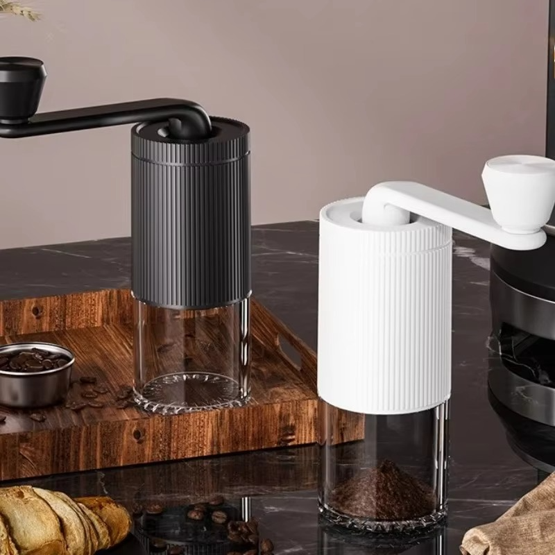 Mini Hand Crank Coffee Machine Kitchen Commercial Outdoor Portable Adjustable Thickness Grinder Coffee Bean Grinder
