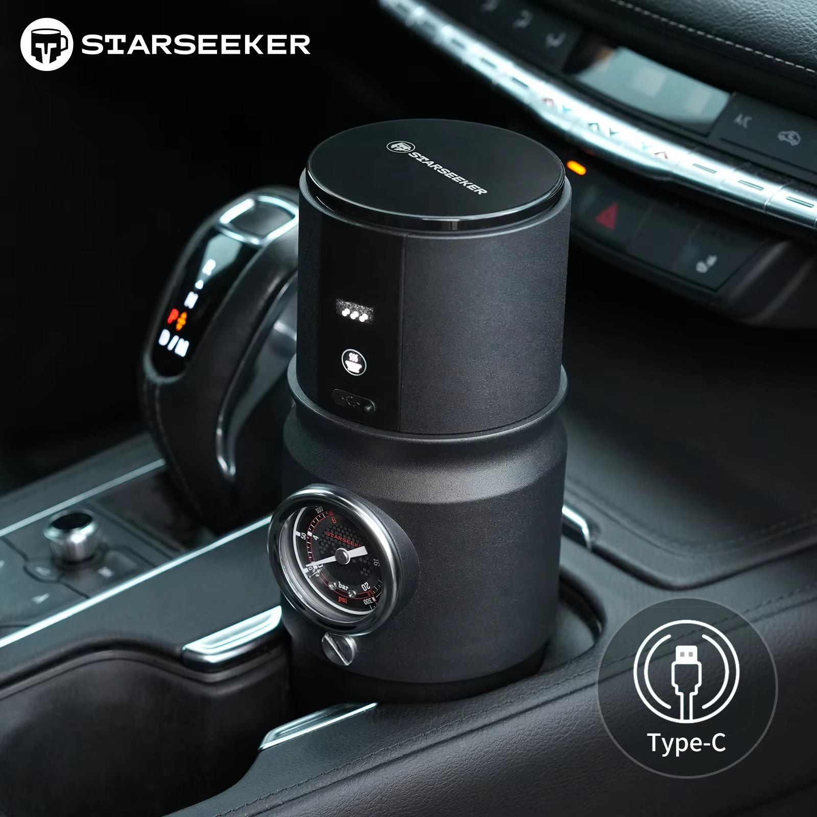 STARSEEKER Super58 Portable Electric Espresso Machine Travel Coffee Maker For Camping Car Coffee Maker With USB-C Bracket Tamper