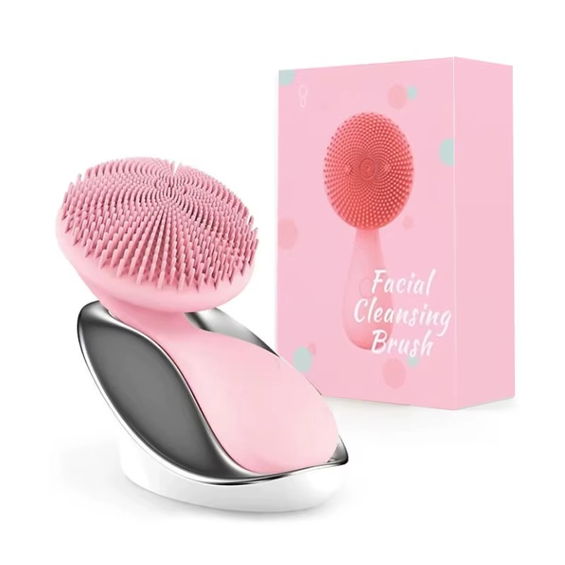 New Multifunctional Silicone Facial Cleansing Rechargeable Mini Electric Face Washing Ladies Magnetic Bead Massage Beauty