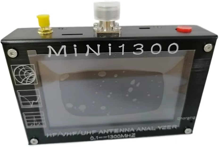 Mini 1300 Vector Network Analyzer Portable Standing Wave Multimeter 1.3G Multifunction Vector Antenna Analyzer Easy Install
