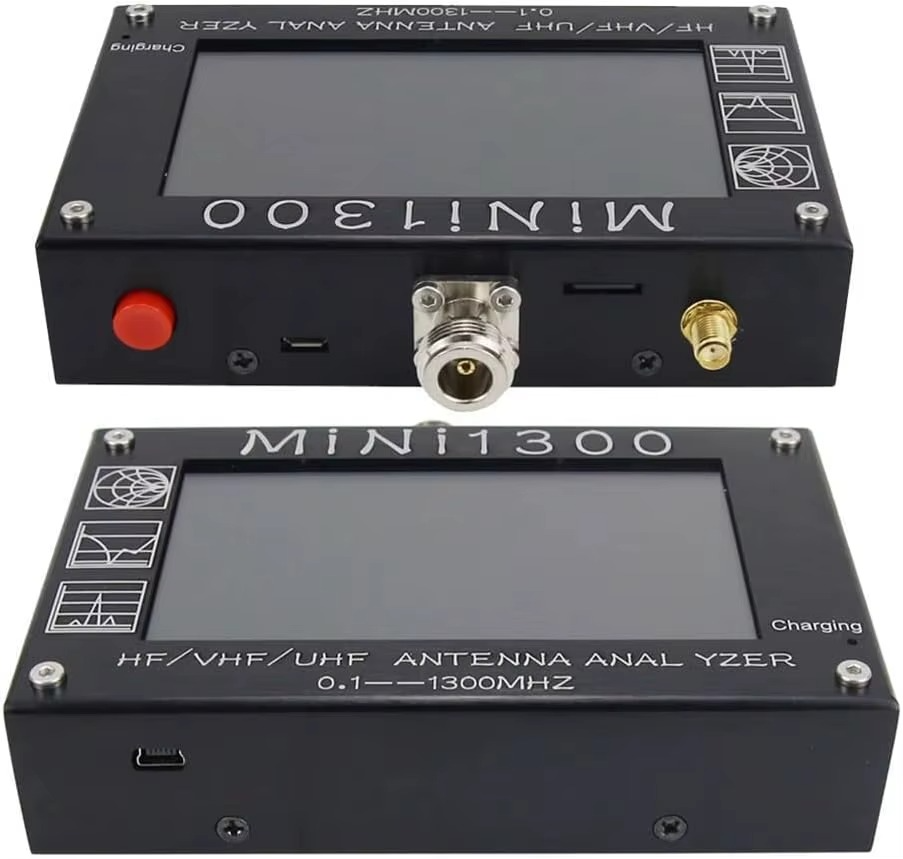 Mini 1300 Vector Network Analyzer Portable Standing Wave Multimeter 1.3G Multifunction Vector Antenna Analyzer Easy Install