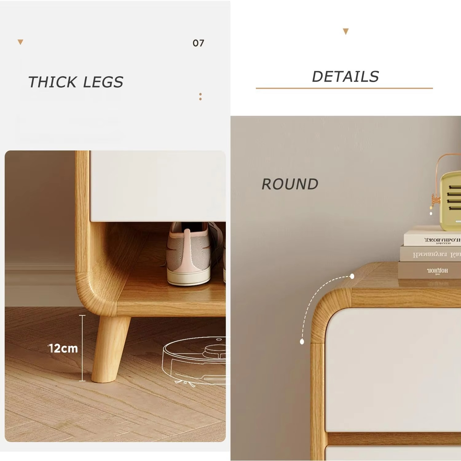 Rack Wood Cupboard Foret 100cm Shoe Cabinet Modern Shelf Drawer Large Storage