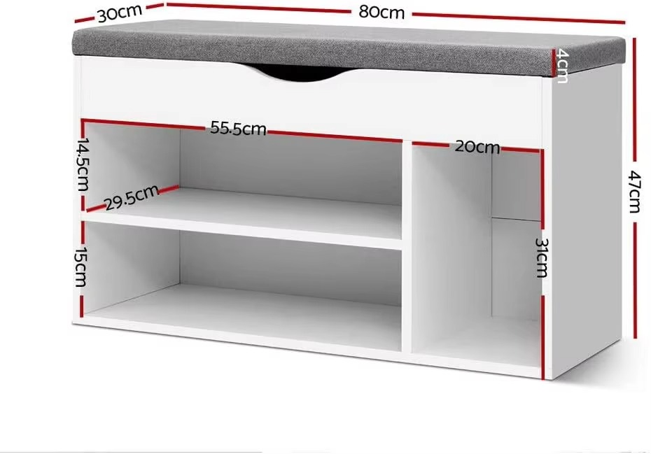 ench Cabinet Box Drawer Organiser Shoes Shelf Drawers Organisers White Cupboard Hallway Home Decor Bedroom Furniture Display War