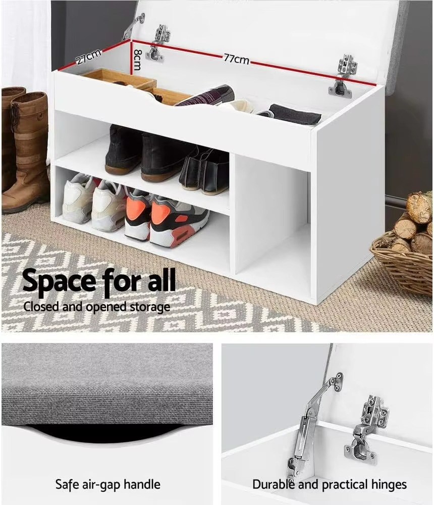 ench Cabinet Box Drawer Organiser Shoes Shelf Drawers Organisers White Cupboard Hallway Home Decor Bedroom Furniture Display War