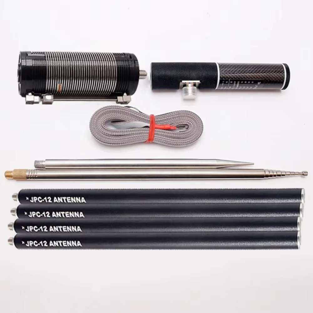 PAC-12 7MHz-50MHz 100W Multi Band HF Shortwave GP Outdoor Slide Regulator Portable Antenna QRP for Ham Radio