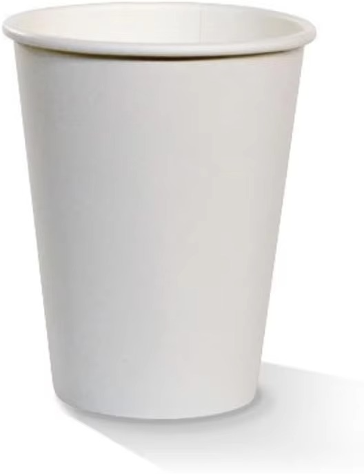 White Single Wall Takeaway Coffee Cups - Eco-Friendly, Ideal for Hot Beverages, Perfect for Cafes, Events & Office Use, Durable