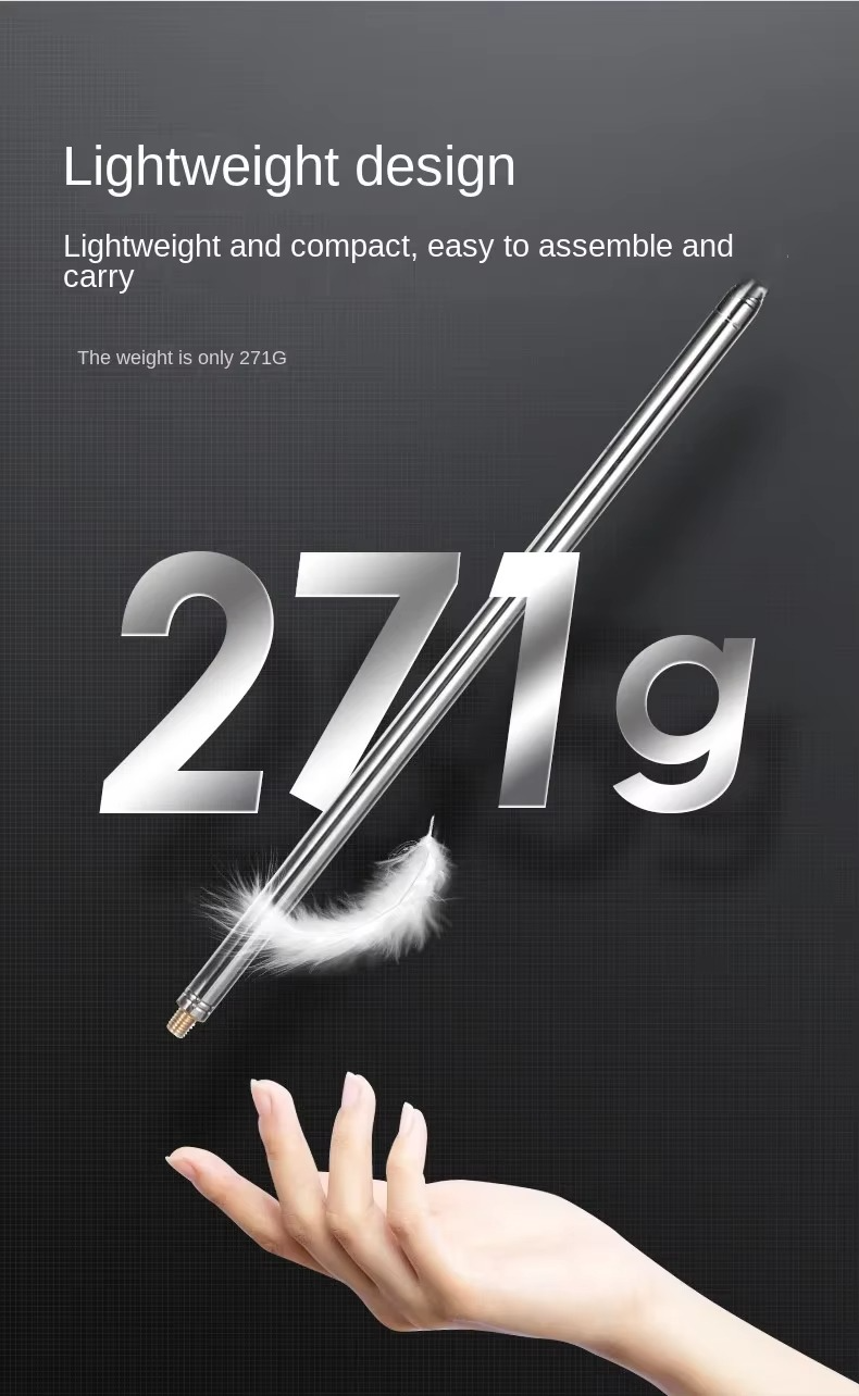 5.6m Stainless Steel Whip Antenna Pull Rod For HF Radio Positive V antenna GP antenna M10 Connector