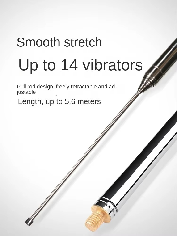 5.6m Stainless Steel Whip Antenna Pull Rod For HF Radio Positive V antenna GP antenna M10 Connector