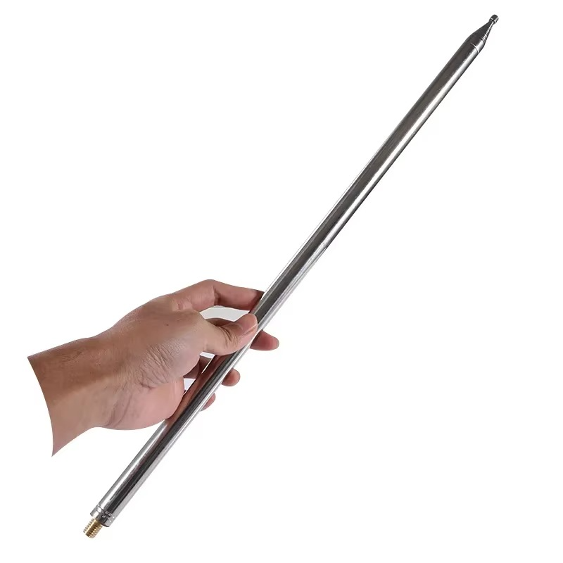 5.6m Stainless Steel Whip Antenna Pull Rod For HF Radio Positive V antenna GP antenna M10 Connector