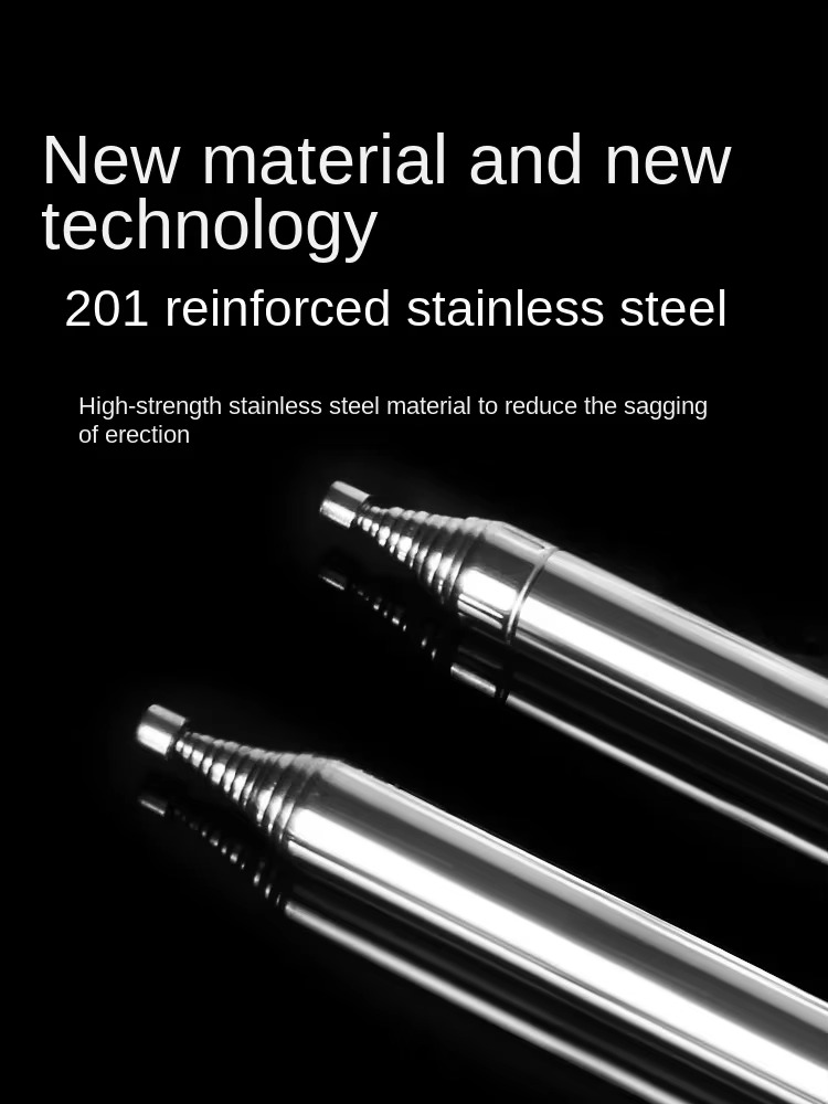 5.6m Stainless Steel Whip Antenna Pull Rod For HF Radio Positive V antenna GP antenna M10 Connector