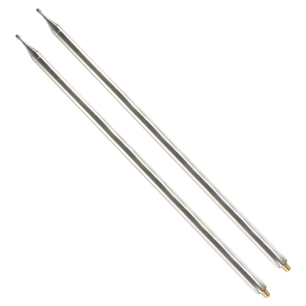 2Pcs 5.6M 201 Stainless Steel Whip Antenna Pull Rod For HF Radio Positive Whip Antenna Telescopic Antenna DIY Shortwave Antenna