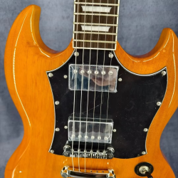 Free Shipping SG yellow electric guitar with black fretboard 2H pickup silver hardware