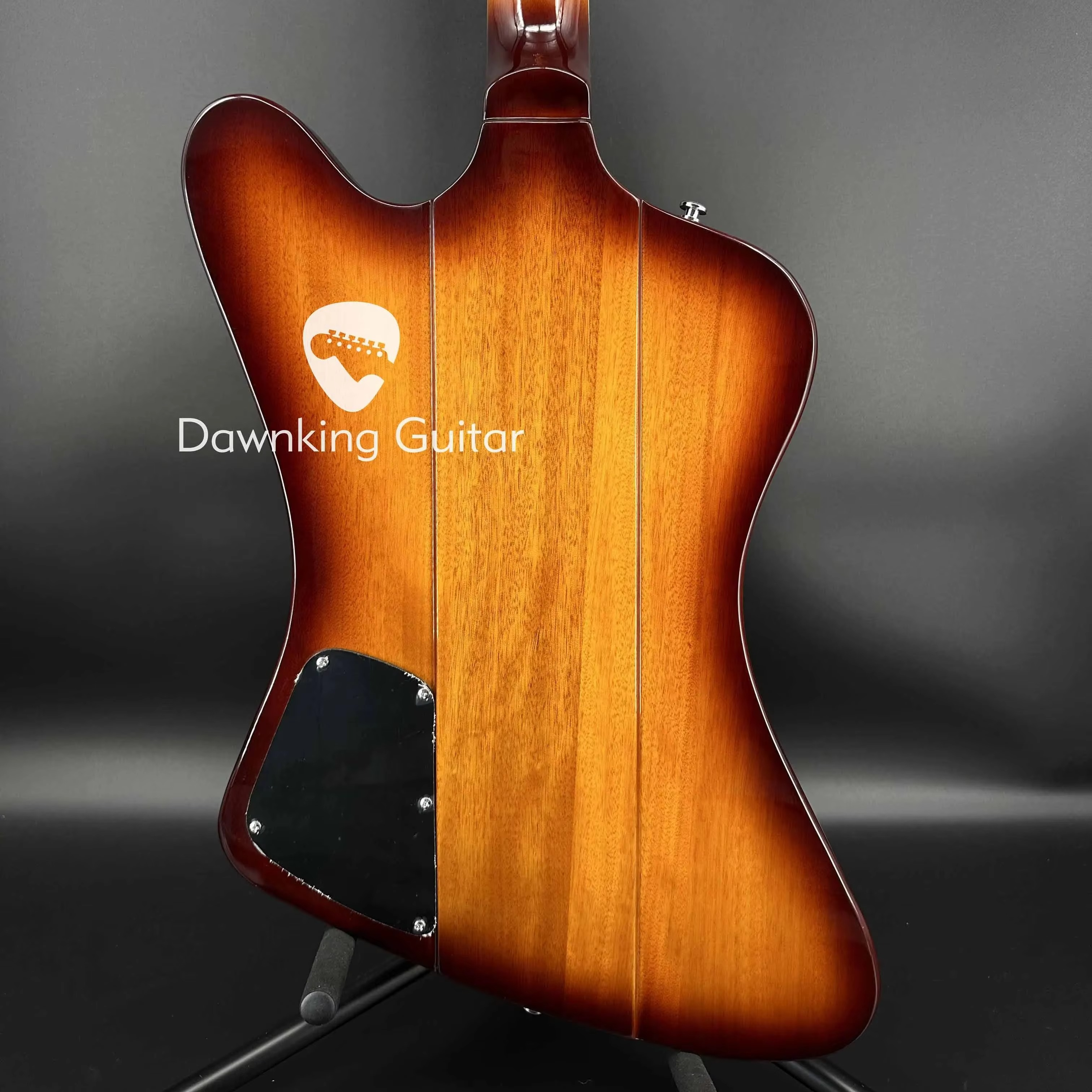 Top-quality Brown "Firebird" electric guitar pickup, chrome accessories, with a bridge, 6-string rosewood body Free shipping