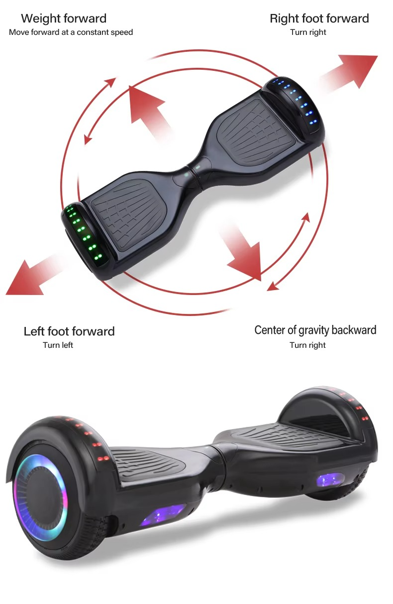 Cheapest 6.5 Inch Hoverboard UL-2272 Tested Self Balancing Scooter 36v 250w Motor Power Wheel Europe Country
