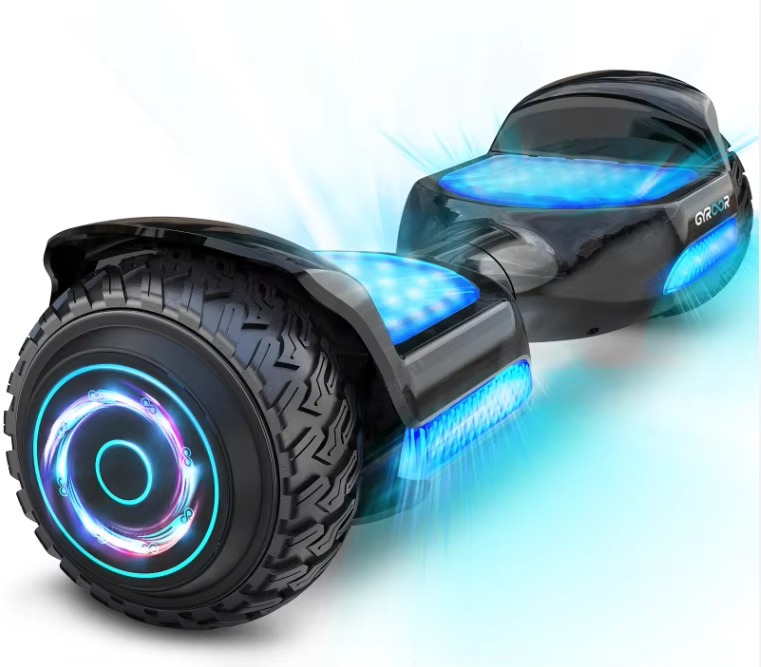 Cheap Original 6.5'' 2 Wheel Led Light Electric Scooter Hoverboards with Self Balance Black-500w-36V-6.5 inch