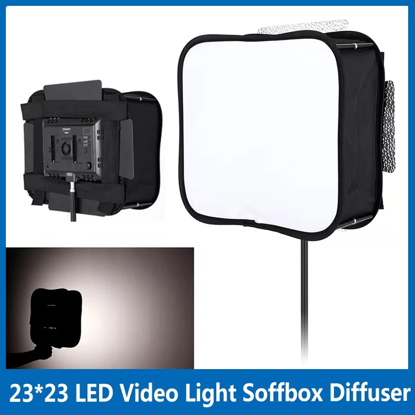 23*23 Softbox Diffuser for YONGNUO YN600L II YN900 YN300 YN300 III IV Led Video Light Panel Foldable Soft Filter