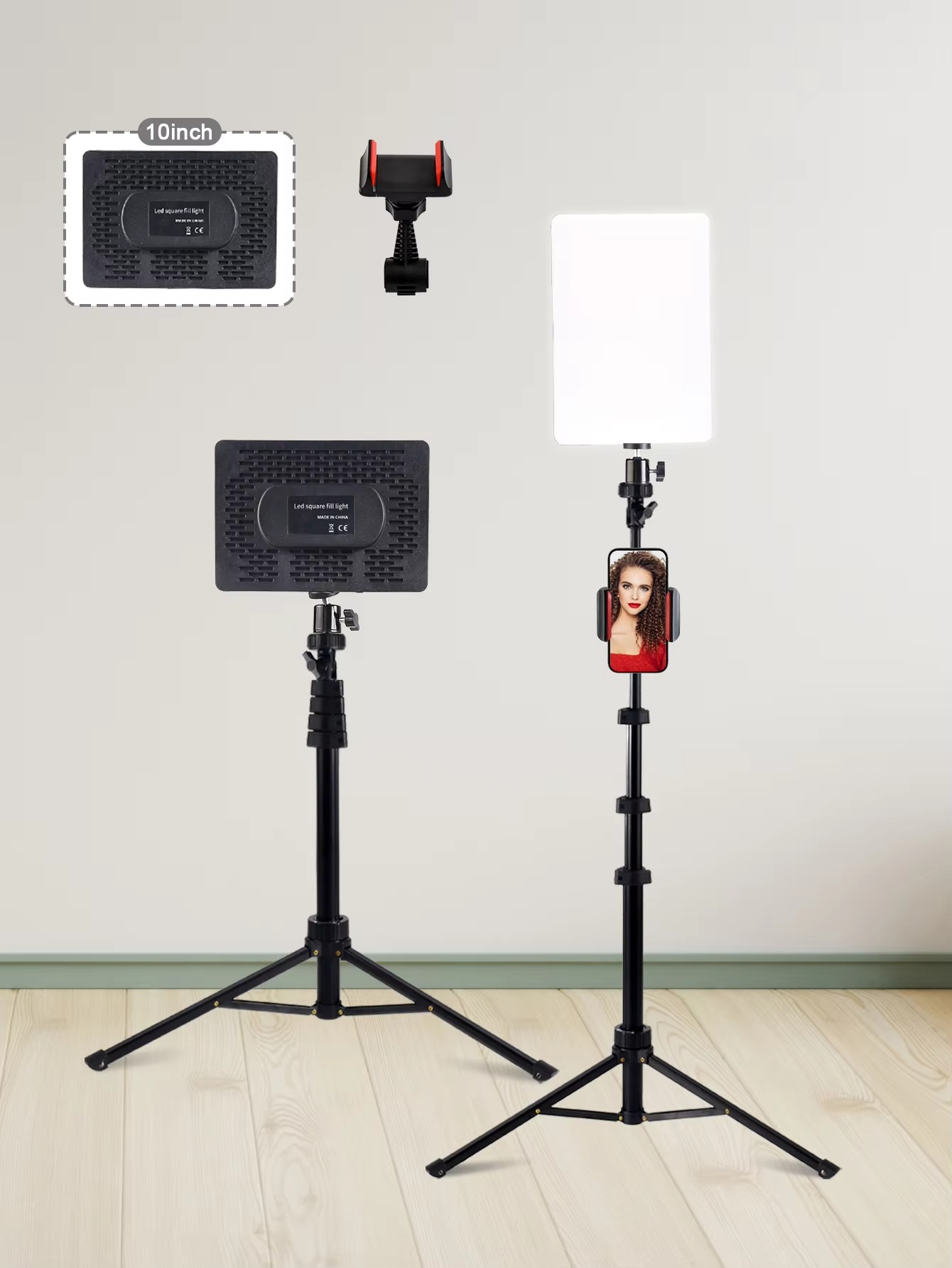 LED Rectangular Video Light Dimmable Continuous Photography Lighting Kit Fill Lamp Light Panel Photography Lighting With Tripod