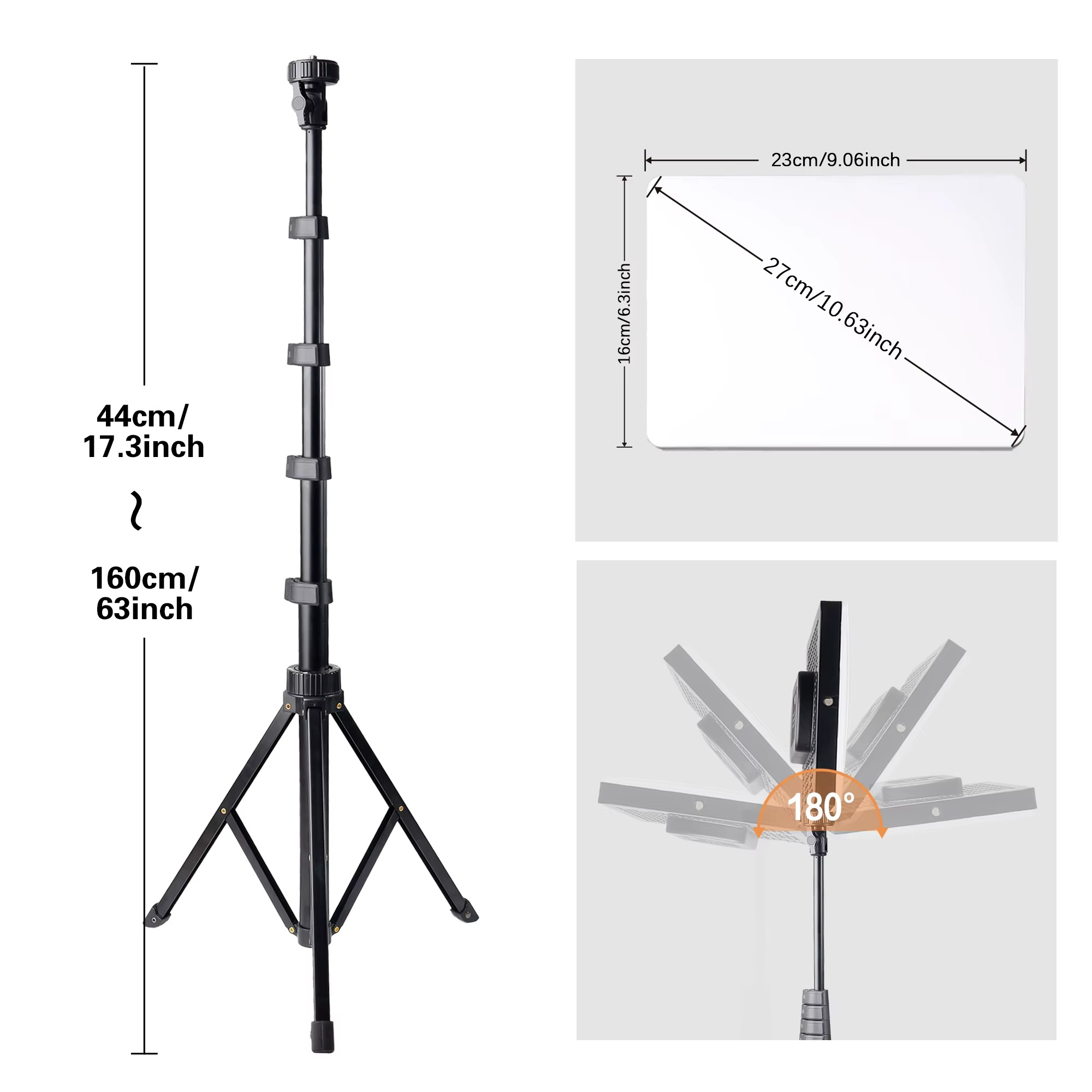 LED Rectangular Video Light Dimmable Continuous Photography Lighting Kit Fill Lamp Light Panel Photography Lighting With Tripod