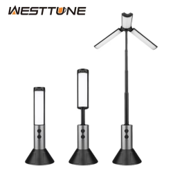 WESTTUNE Multi-functional Camping Light 2 in 1 LED High Bright Flashlight USB Rechargeable Camping Tent Lantern Emergency Lamp