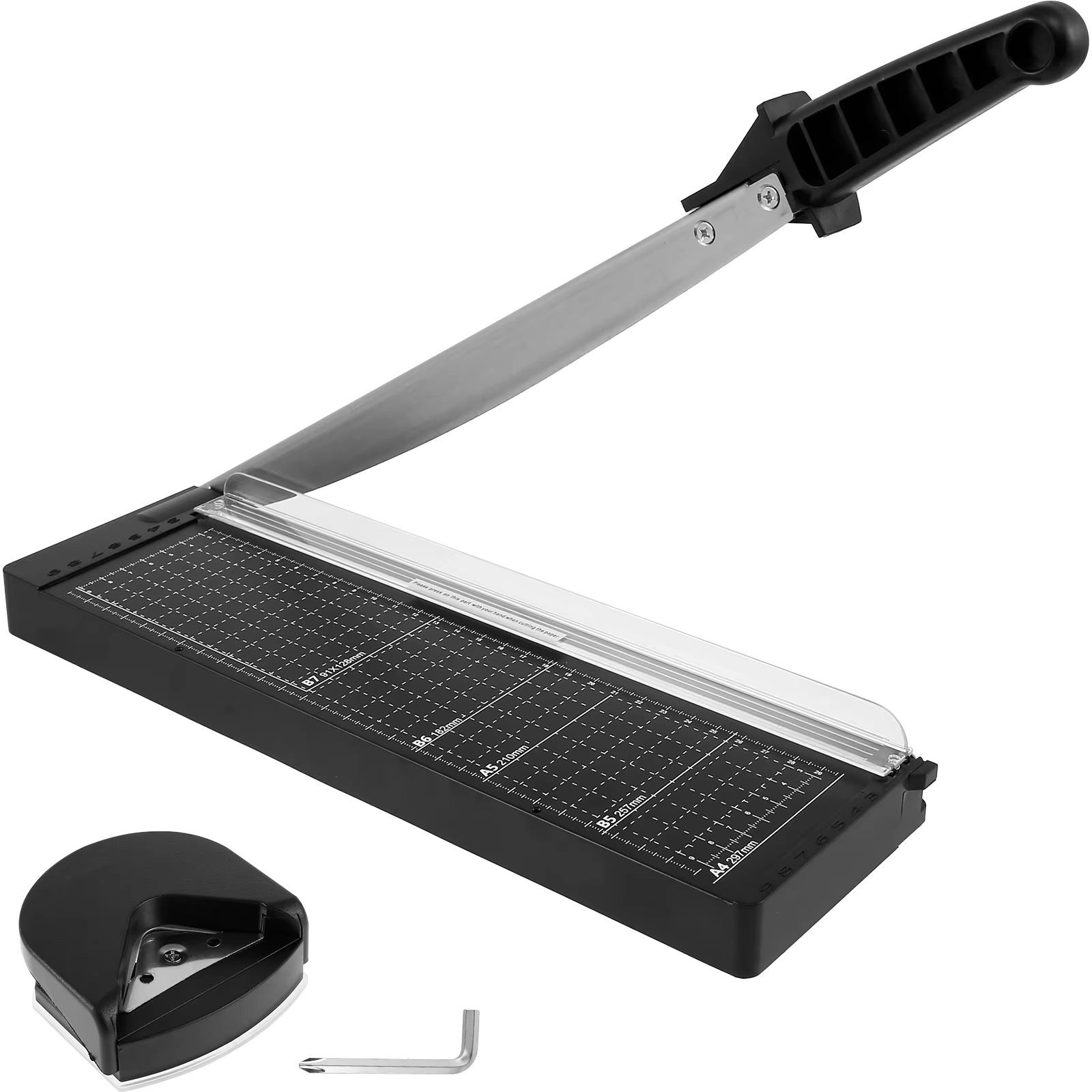 A4 Precision Paper Photo Trimmers Guillotine Cutter For Photo Labels Paper Cutting Tool with R4 Corner Rounder Cutting Board