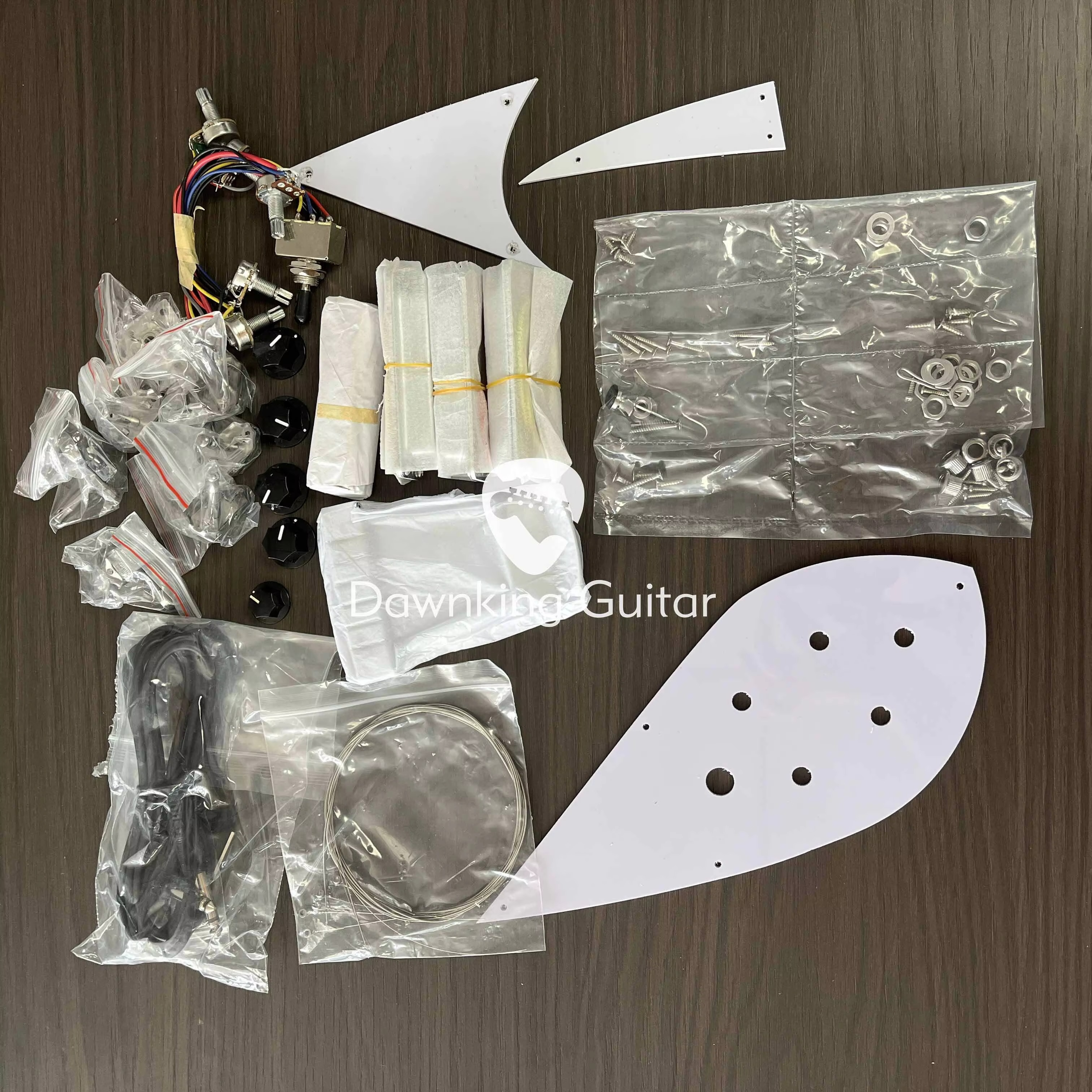 325 Style DIY Electric Guitar Kit Basswood Body Maple Neck Rosewood Fingerboard Free Shipping