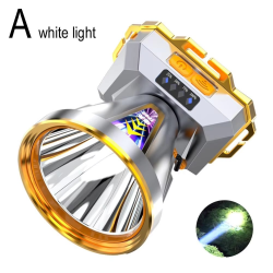 LED Headlight Flashlight Light Source Rechargeable Camping Headlamp Hunting Head Light Torch Fishing Head Lamp Power Display