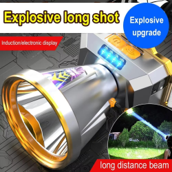 LED Headlight Flashlight Light Source Rechargeable Camping Headlamp Hunting Head Light Torch Fishing Head Lamp Power Display